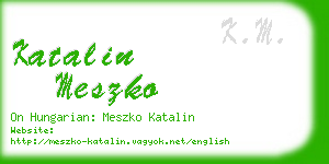katalin meszko business card